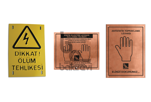 STATİK TOPRAKLAMA LEVHALARI