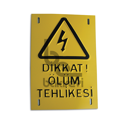 ALÜMİNYUM ÖLÜM TEHLİKE LEVHASI