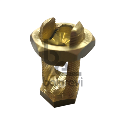 ALTI KÖŞE DIŞTAN DİŞLİ PİRİNÇ TESPİT ELEMANI