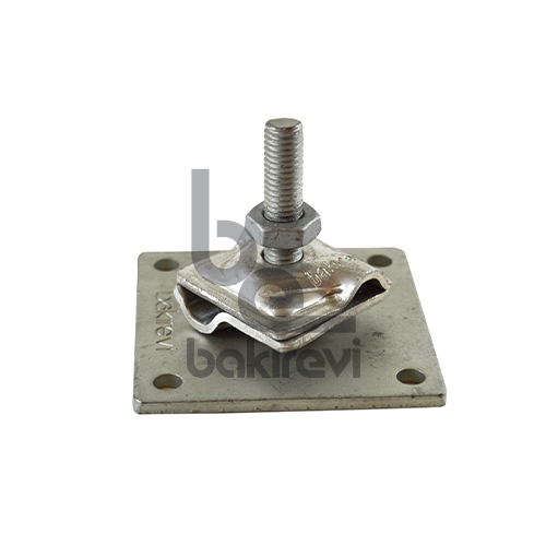 GALVANİZ B TİPİ KLEMENSLİ YAKALAMA UCU TABANI