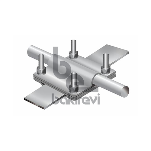 KARE TİP ELEKTRO GALVANİZ DEMİR ŞERİT EK KLEMENSİ