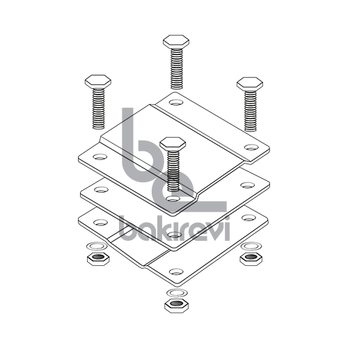 KARE TİP ELEKTRO GALVANİZ ŞERİT EK KLEMENSİ